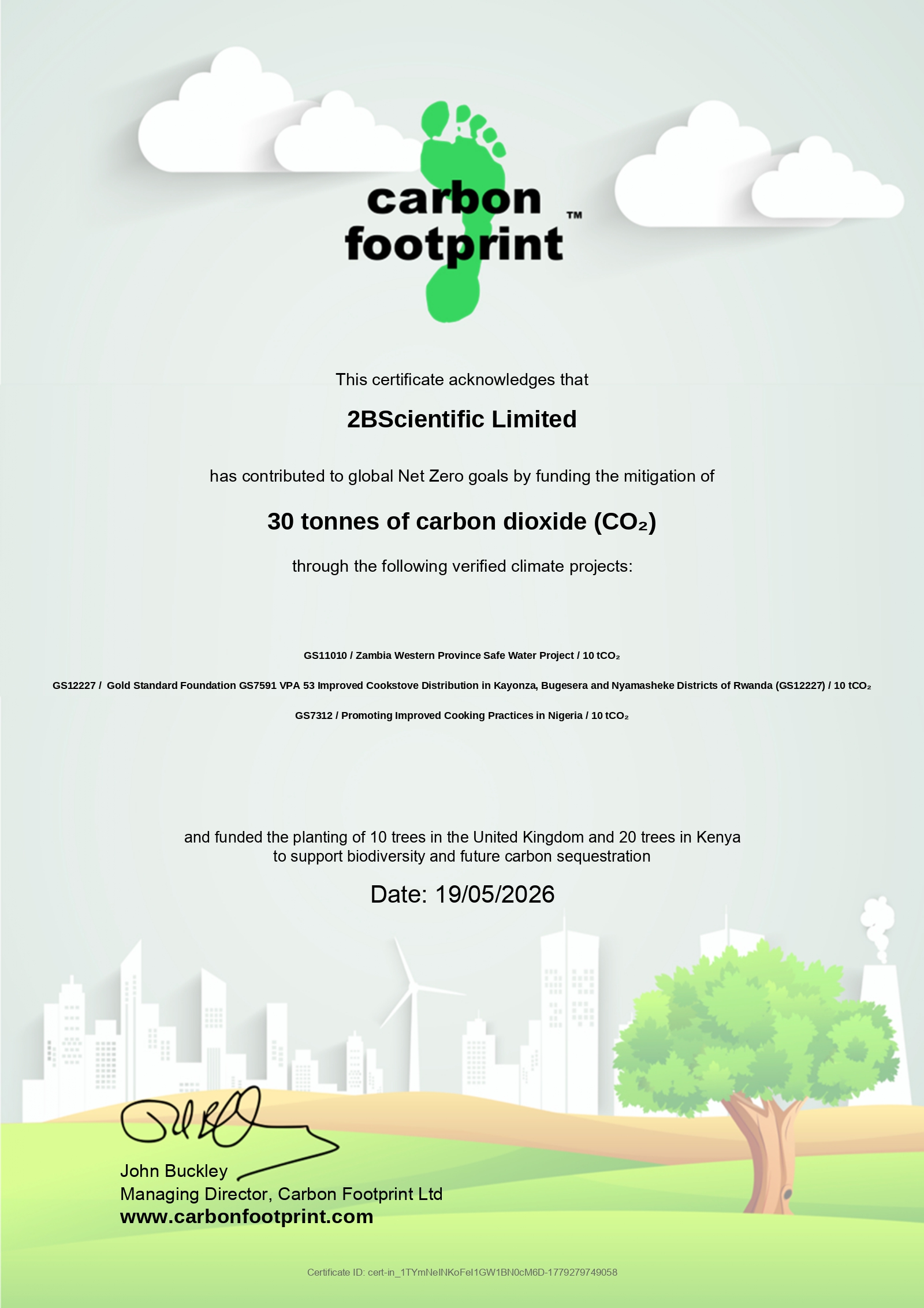 Carbon Neutral Cert 2026