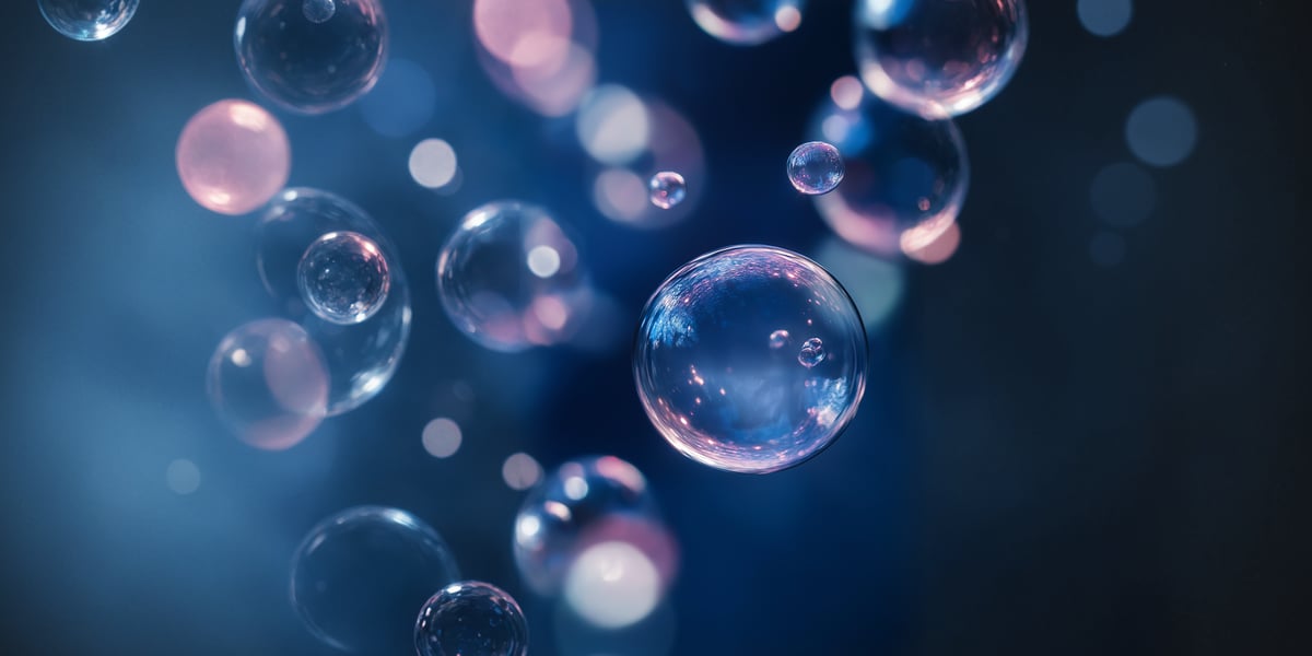 Ethereal Bubbles in Blue