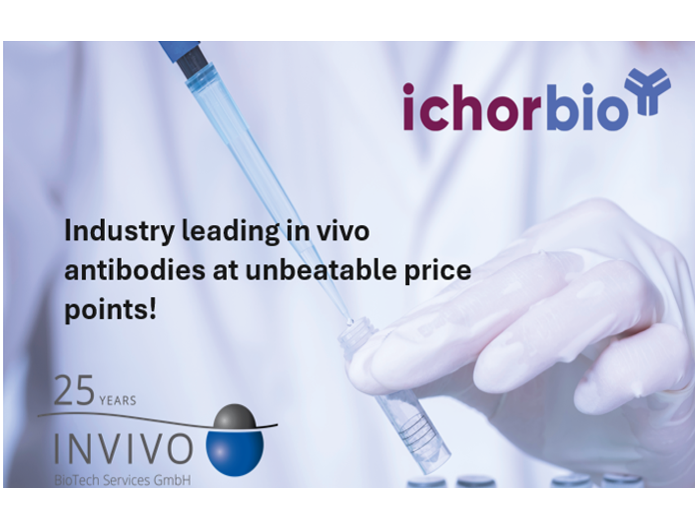 Diversify your Invivo research with IchorBio and In Vivo Biotech